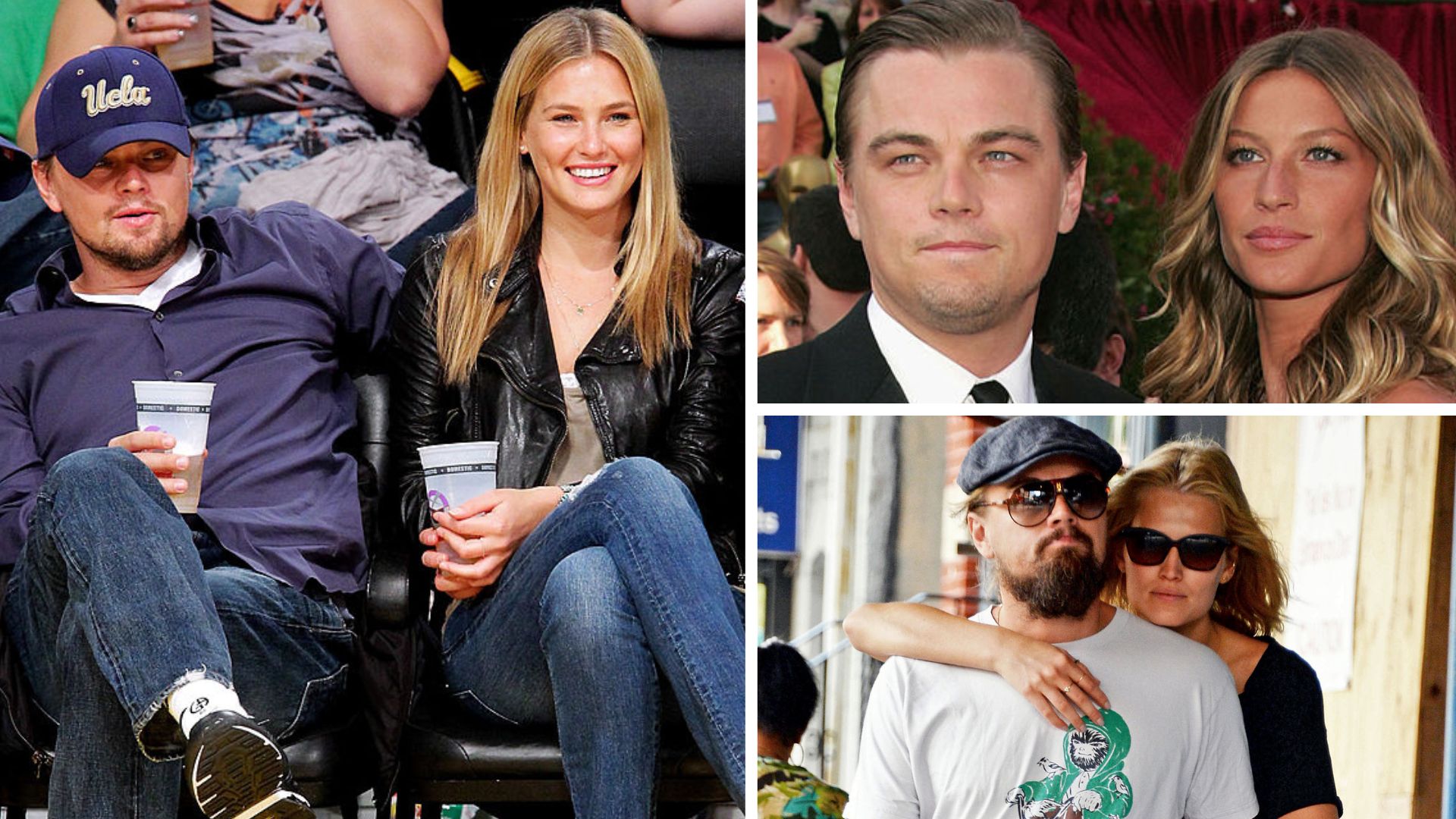 Collage de novias jóvenes de Leonardo DiCaprio