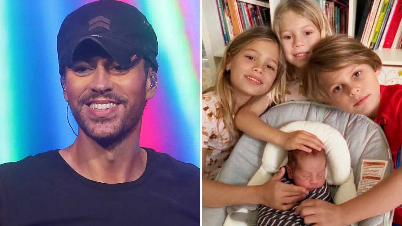 ¡Enrique Iglesias y Anna Kournikova comparten la primera foto de su vida como familia con sus cuatro hijos!