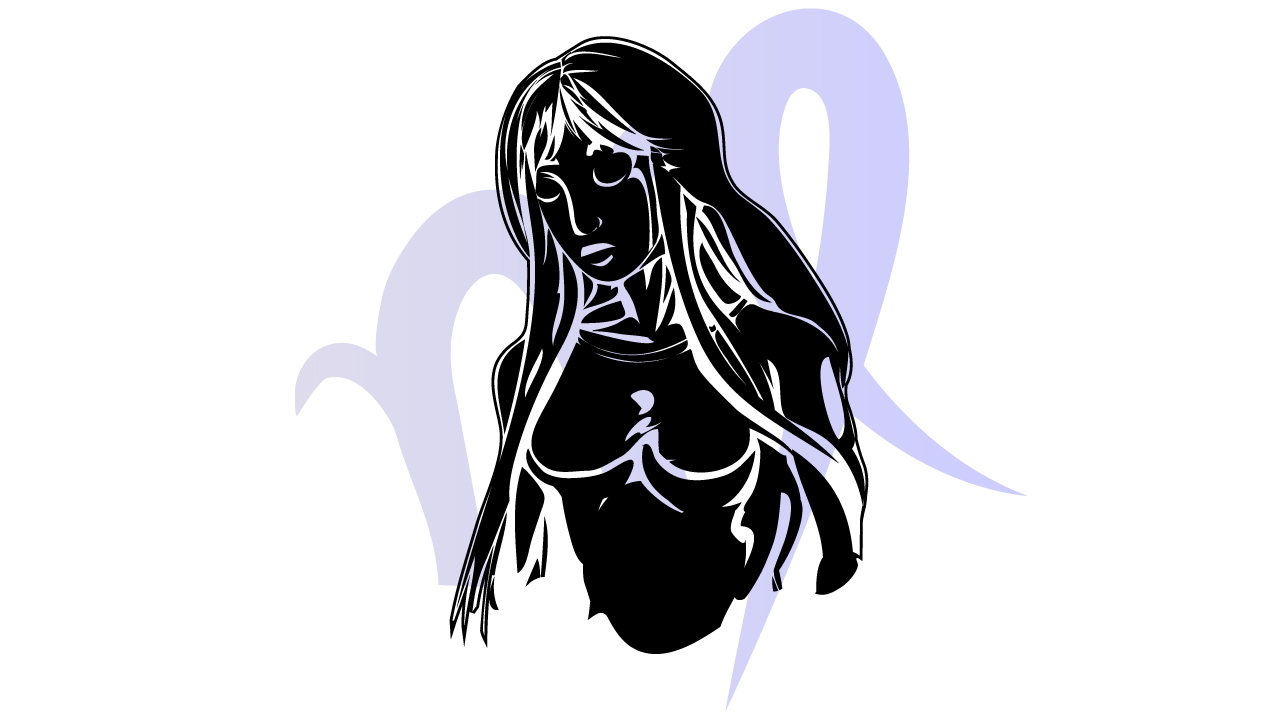 Дева знак зодиака картинка черно белая