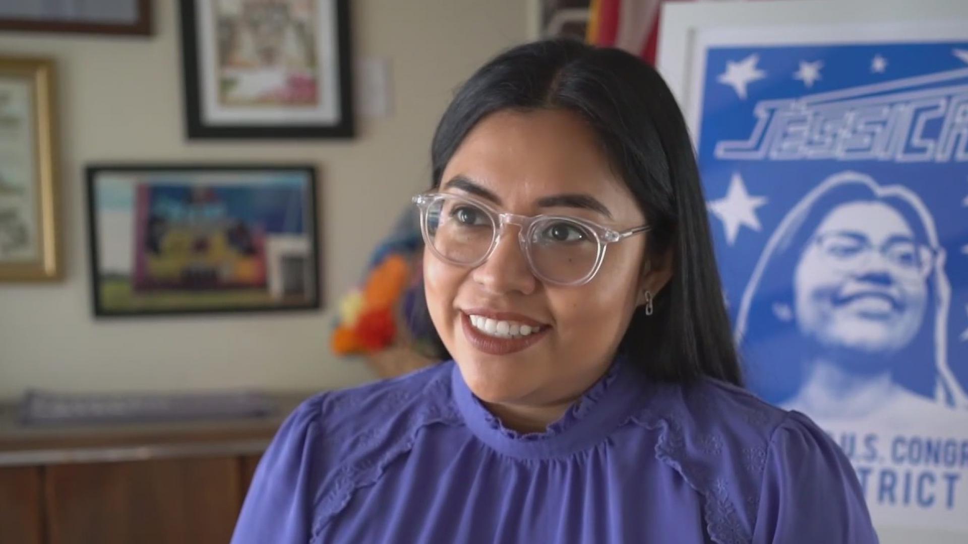 Jessica Cisneros, aspirante para el Congreso por el Distrito 28 Video