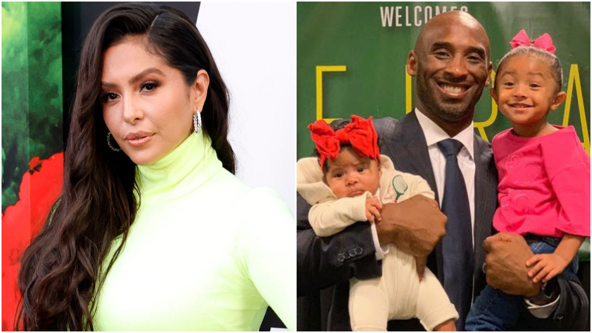 Vanessa Bryant celebra a Kobe Bryant en el Día del Padre visitando la