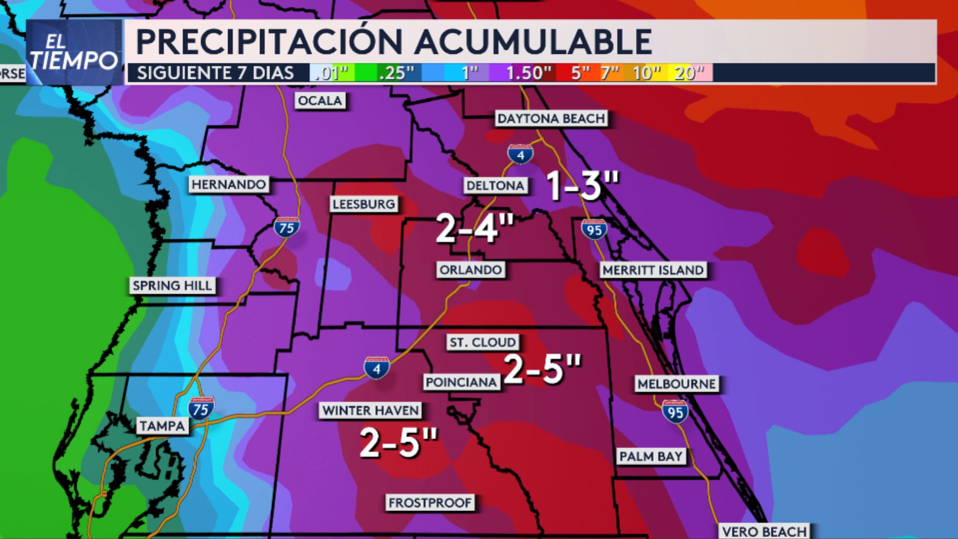 Tiempo Orlando Pronóstico severo podría traer inundaciones en diversas