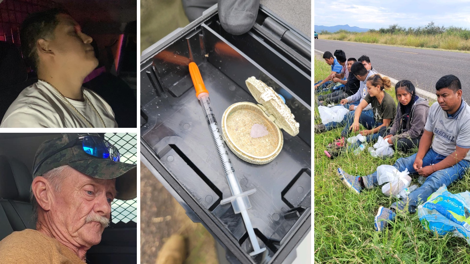 Traficantes de 60 a 15 años detenidos transportando inmigrantes