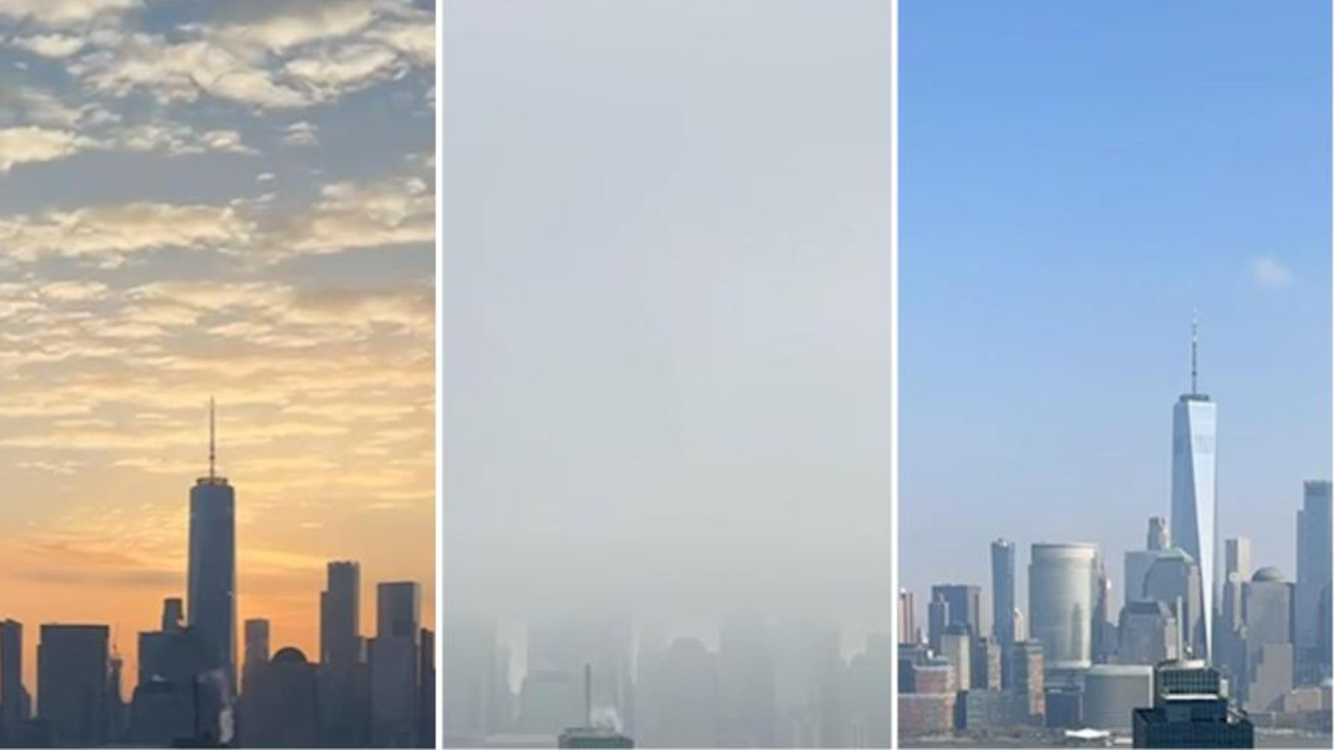 This is how the weather changed this Sunday in New York this Time