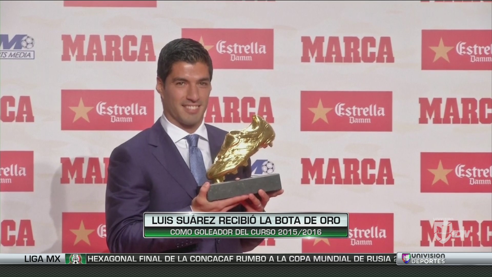 Luis Su rez recibi su segunda Bota de Oro