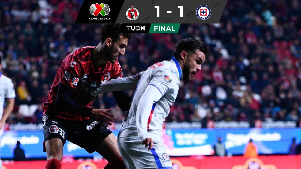 Tijuana 1-1 Cruz Azul, J-1 Clausura 2023: resultados, goles y resumen