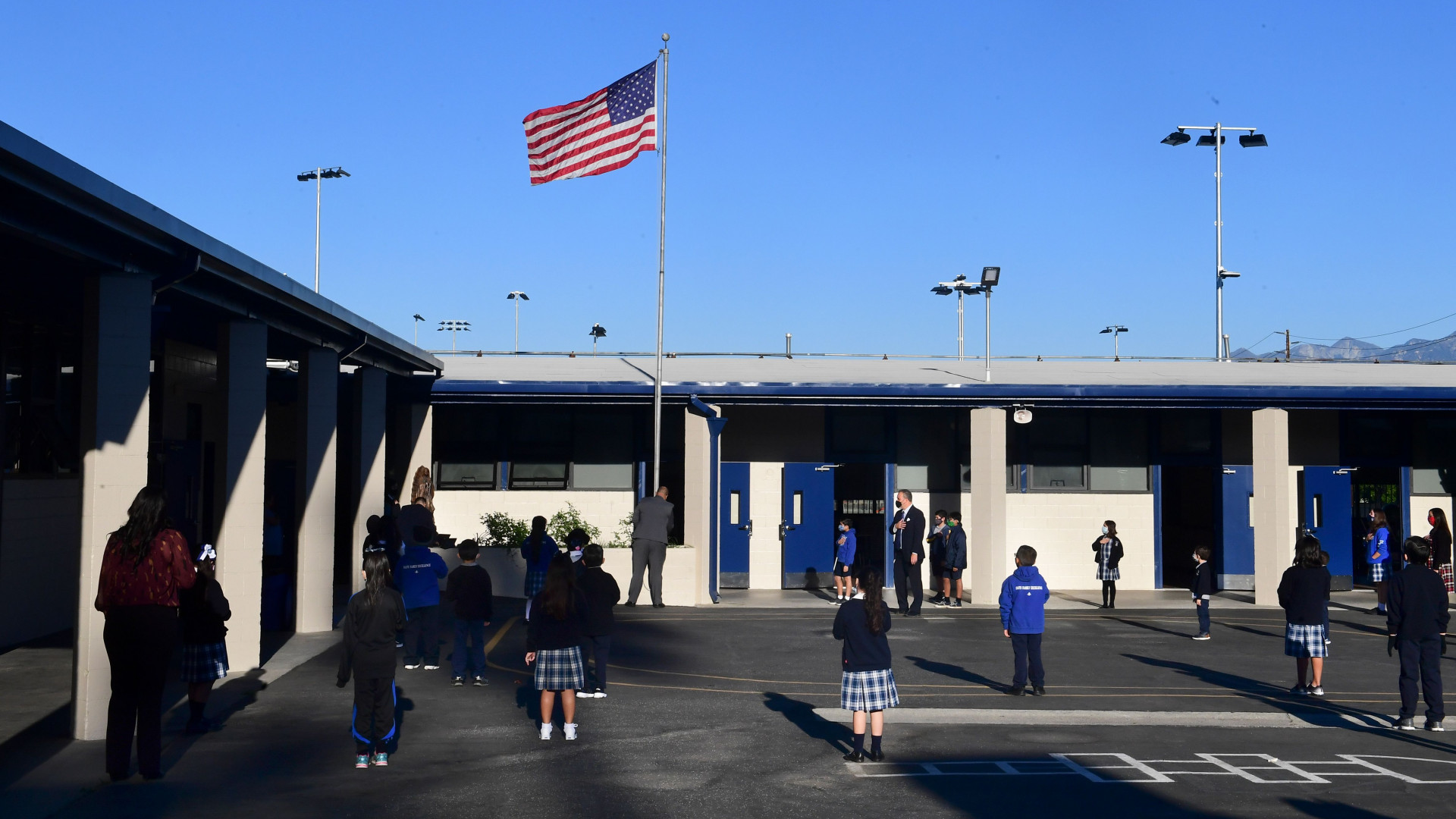 El número de alumnos en las aulas del Distrito Escolar de Los Angeles