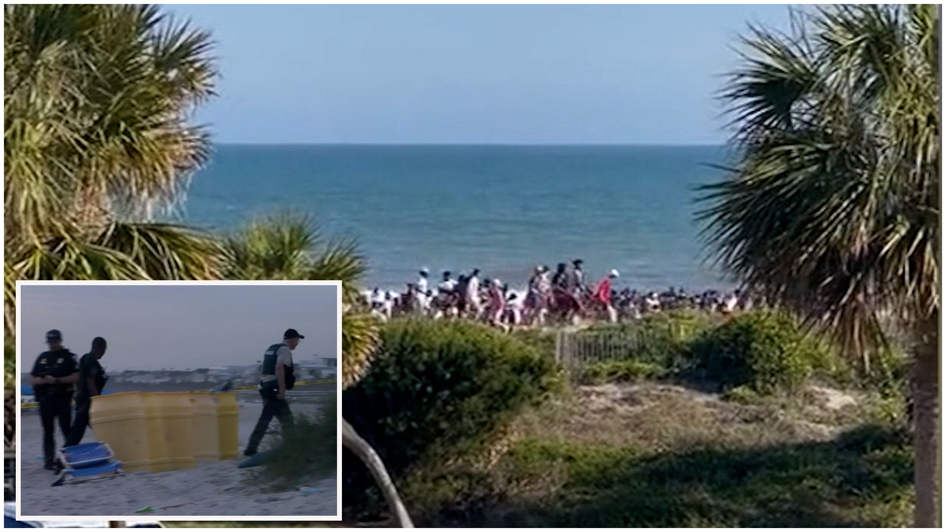 Seis heridos deja un tiroteo en una playa de Carolina del Sur Video