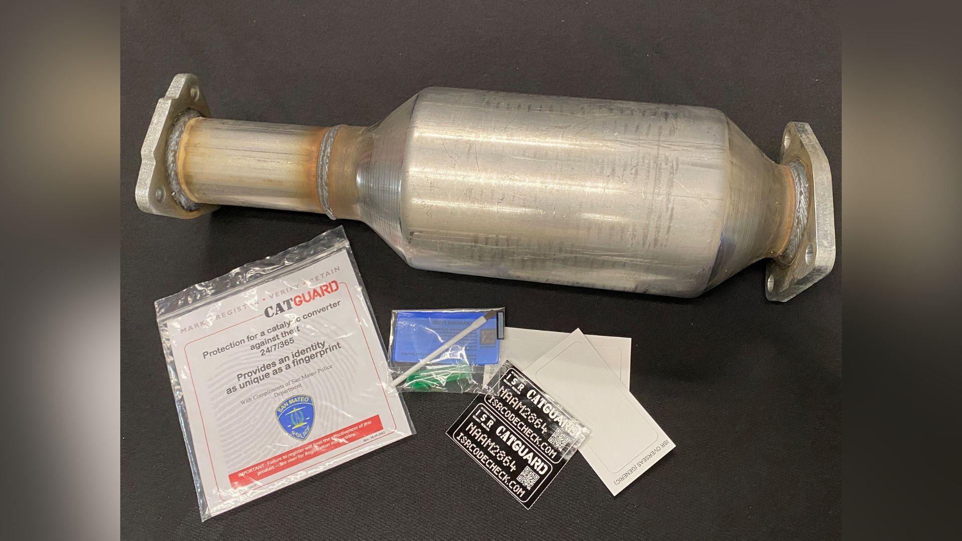 Convertidores catalíticos policía de San Mateo ofrece kits gratuitos