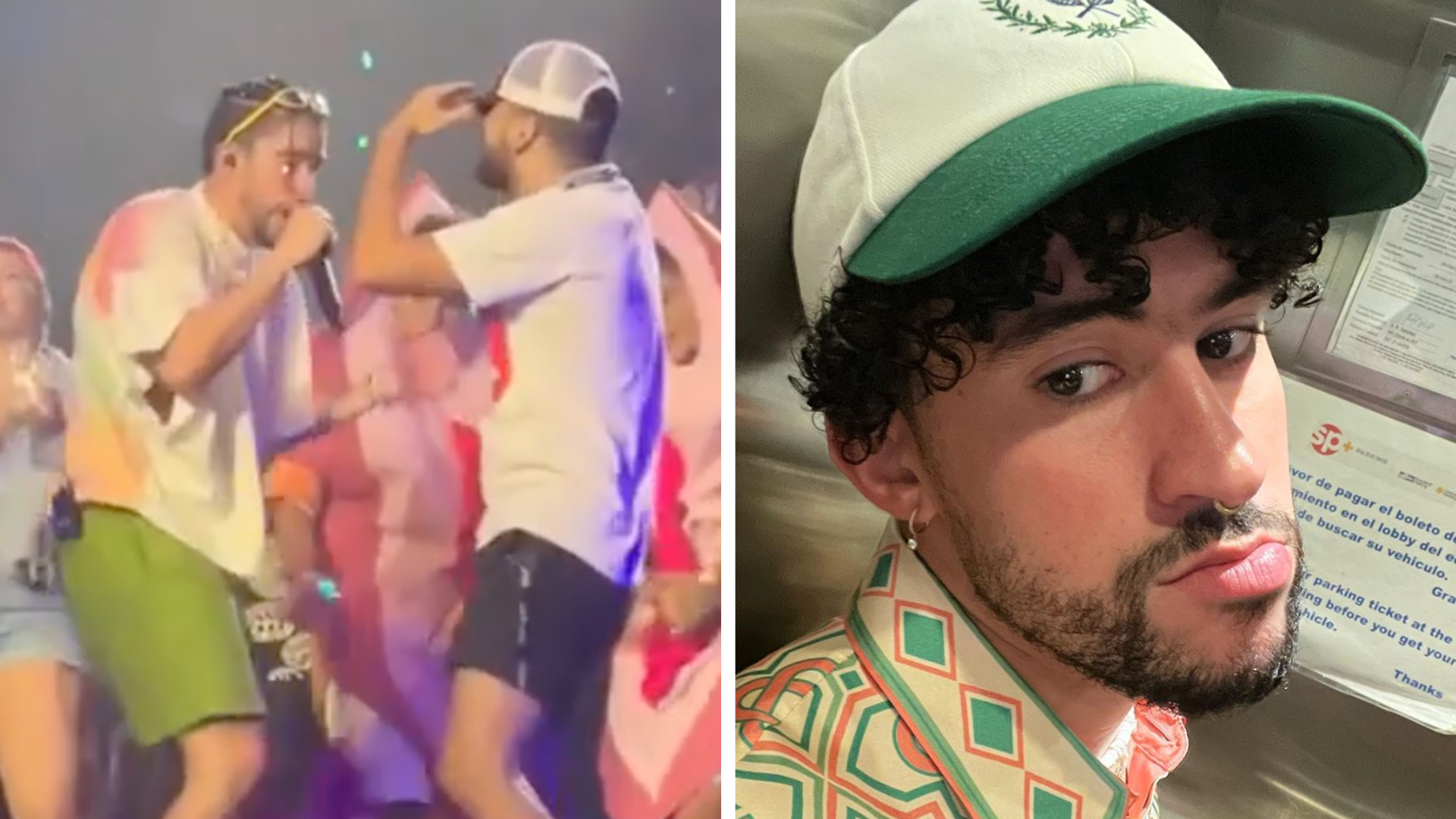 Bad Bunny se viraliza por bailar con otro hombre en pleno escenario Univision Famosos Univision