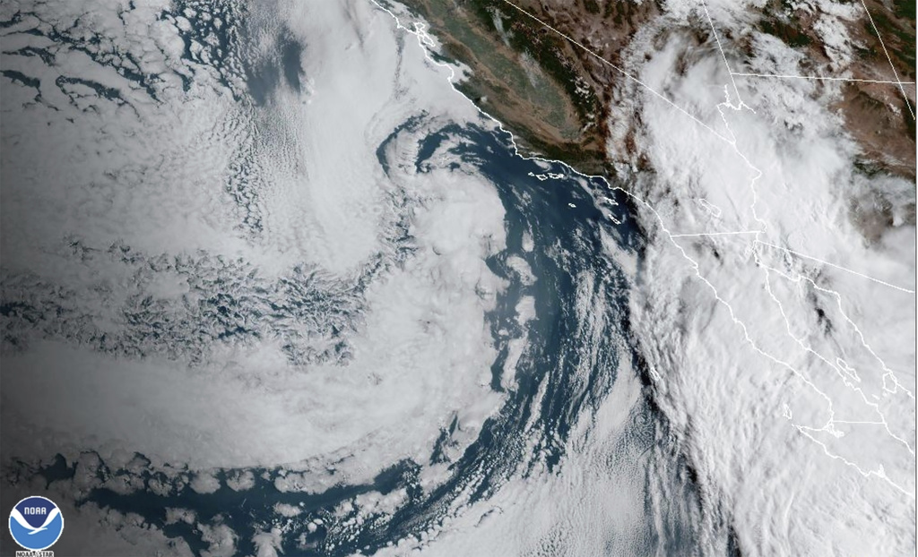 Así avanza el huracán Hilary en el sur de California prevén