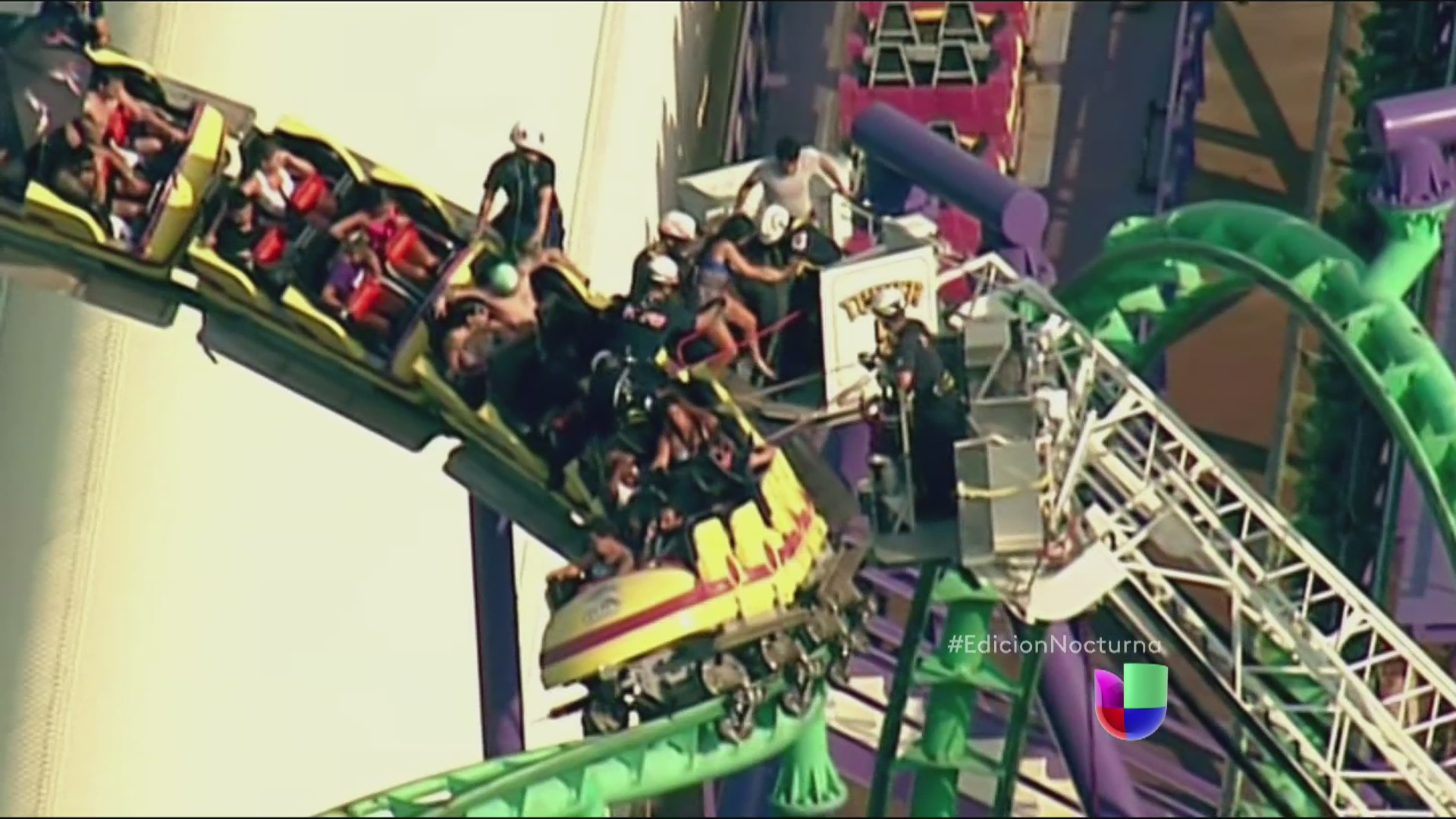 Un Rescate De Altura En El Six Flags De Maryland Shows Noticiero