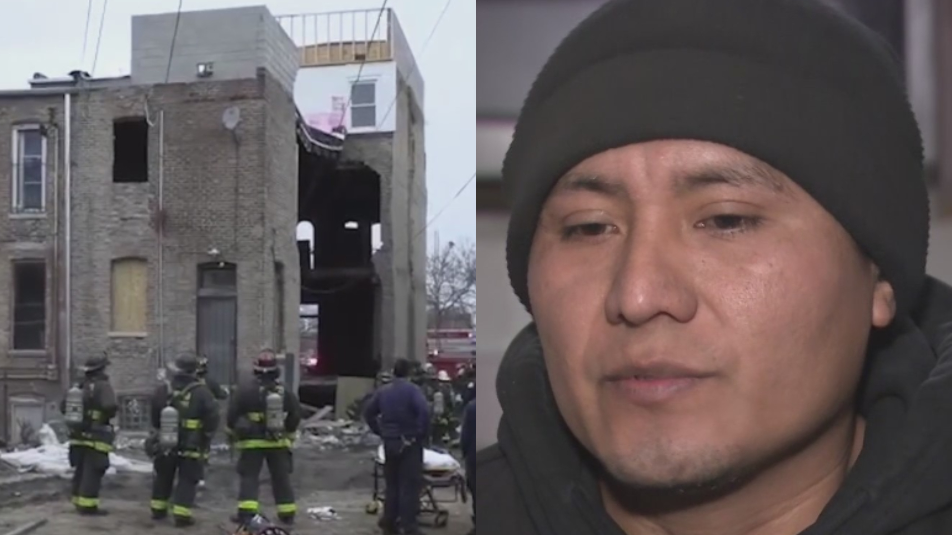 El testimonio de un sobreviviente del derrumbe parcial de un edificio