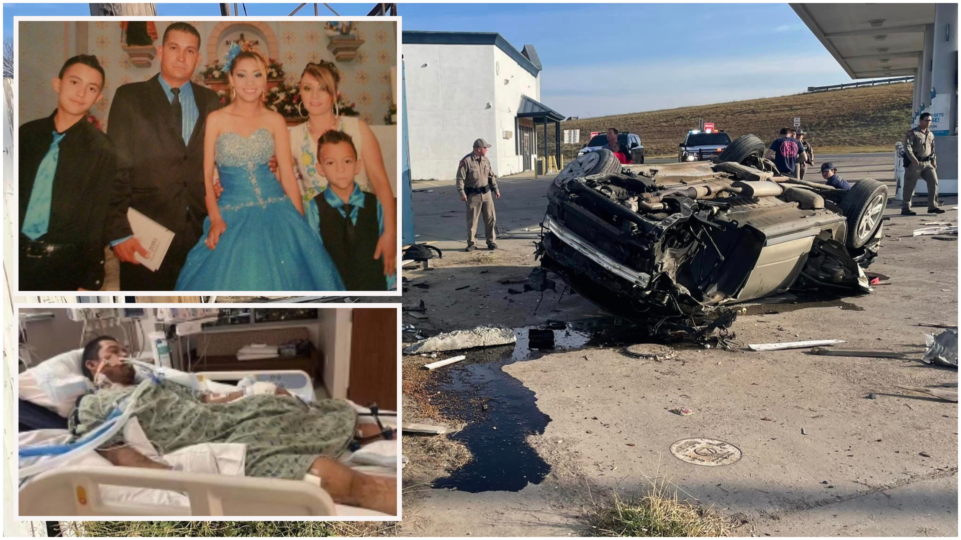 Fernando Sifuentes y otros 4 migrantes heridos en accidente en Encinal