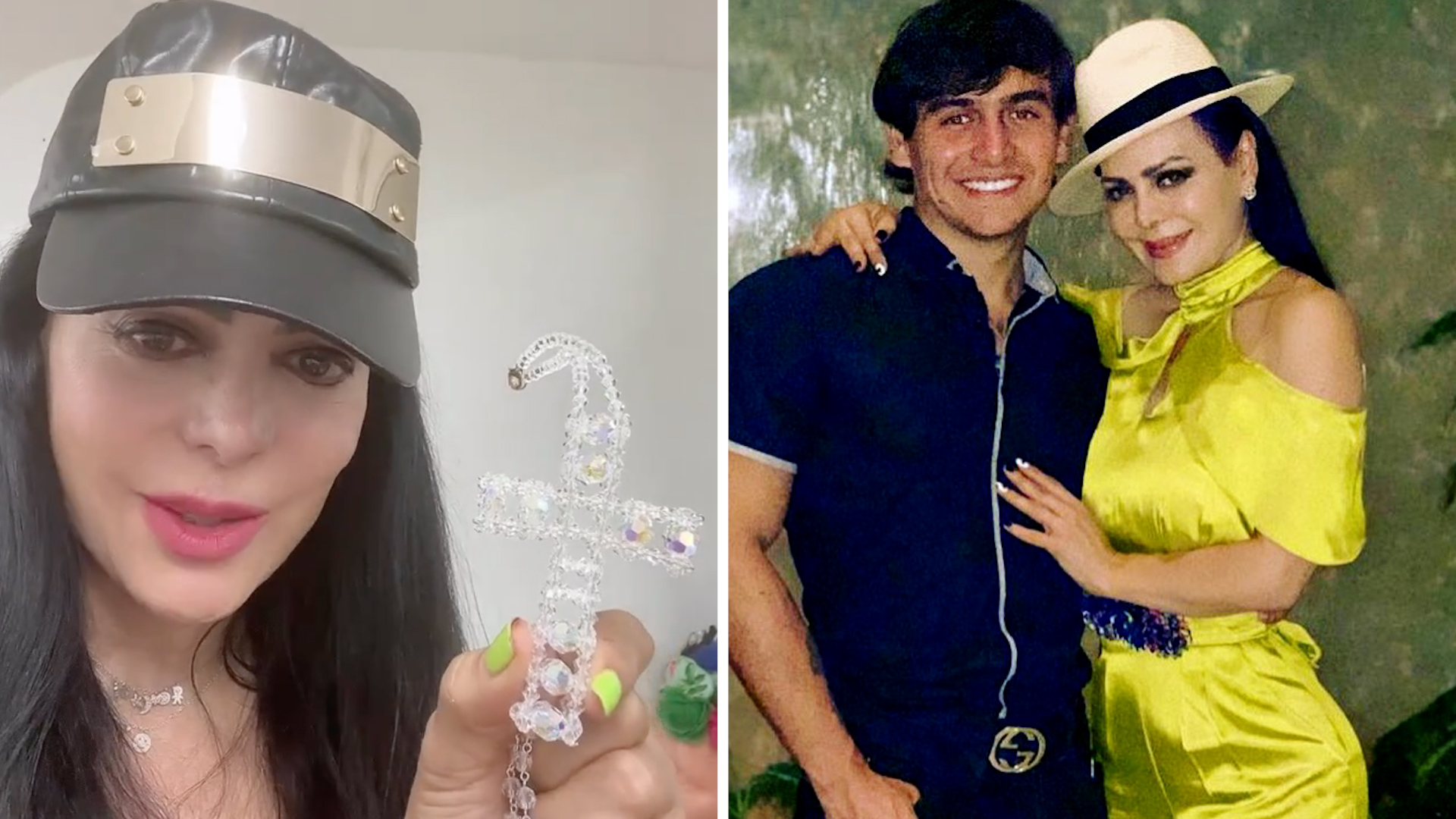 Maribel Guardia queda al borde del llanto al recibir un rosario con la