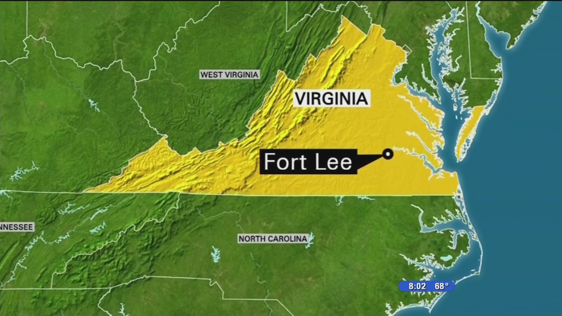 La base de Fort Lee, Virginia donde se había reportado a un pistolero