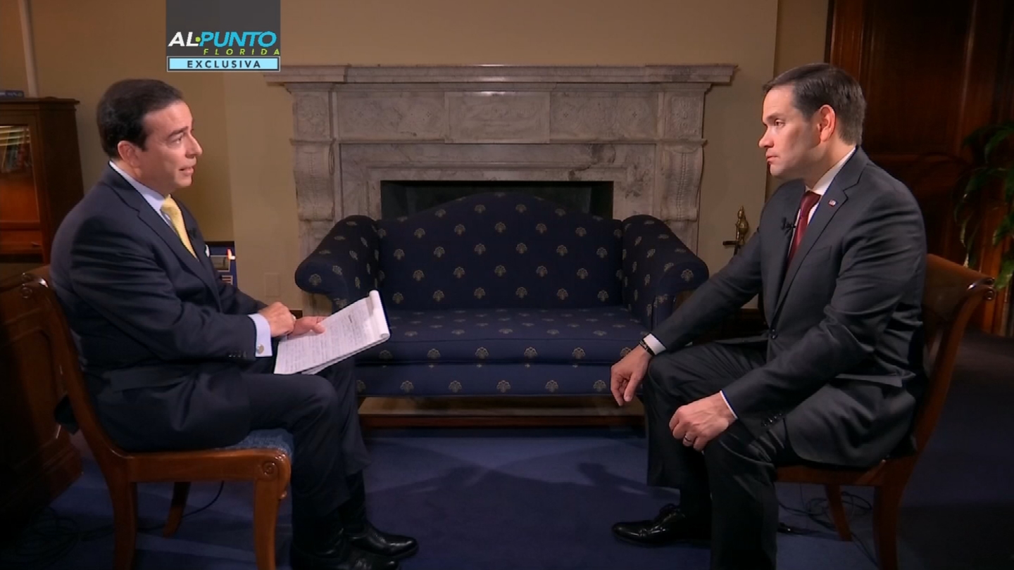 Transcript Marco Rubio interview on 'Al Punto Florida' Univision