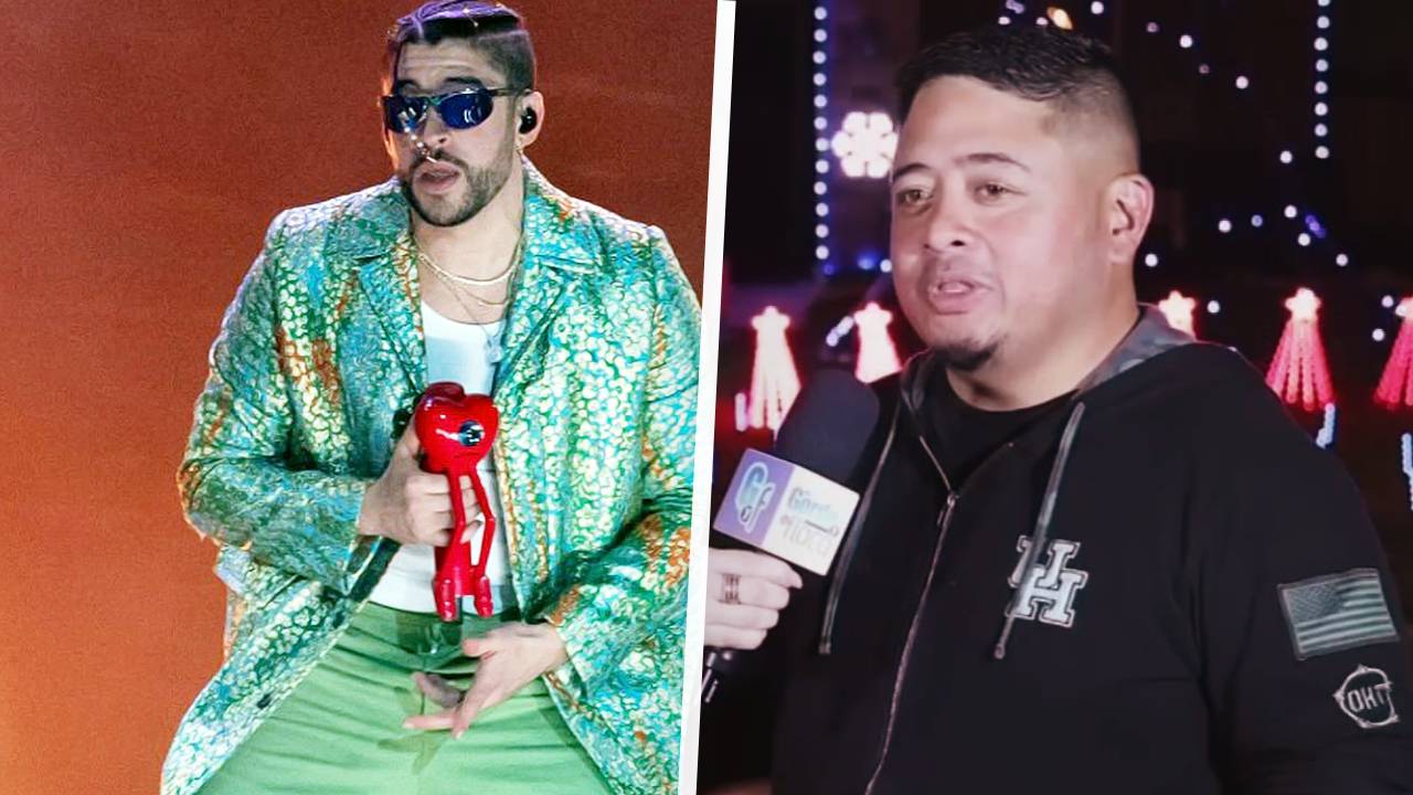 Conoce al fan de Bad Bunny que iluminó su casa para Navidad inspirado