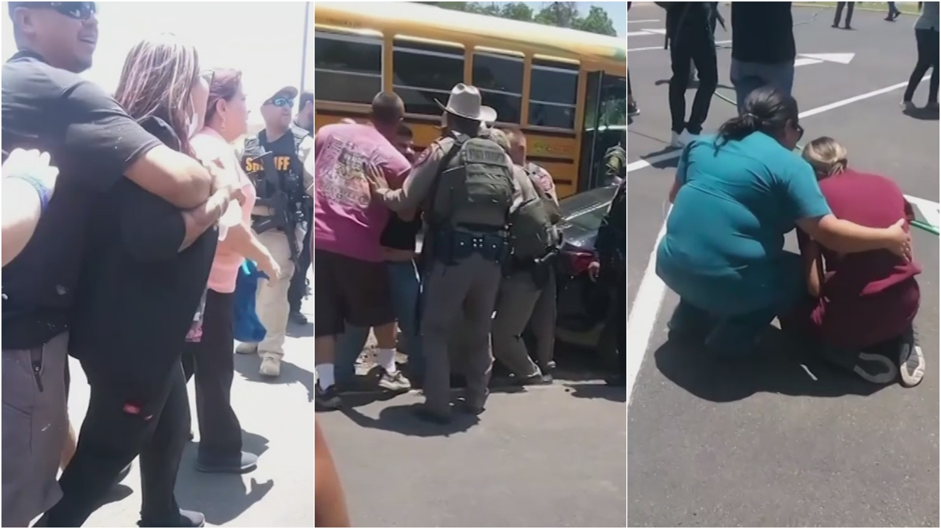 Momentos de angustia de padres de las víctimas frente a escuela donde