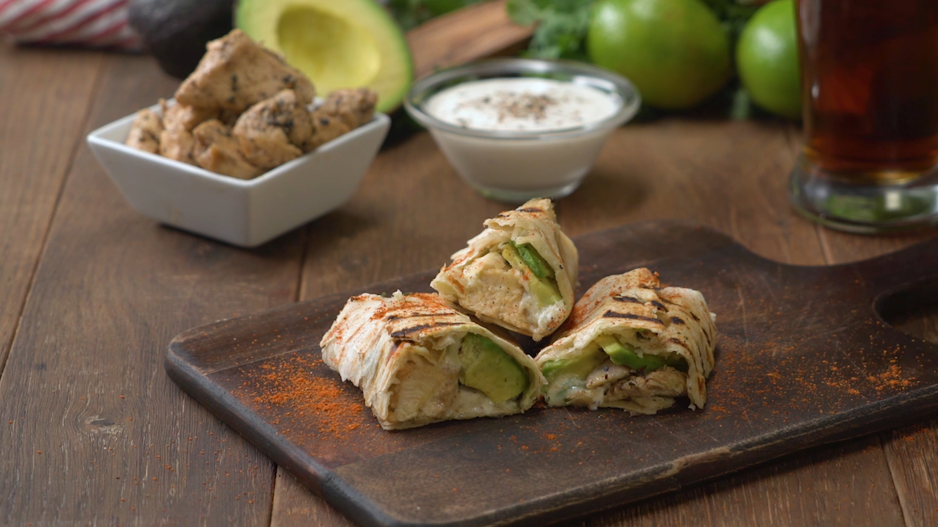 Burrito de pollo con aguacate Delicioso Univision