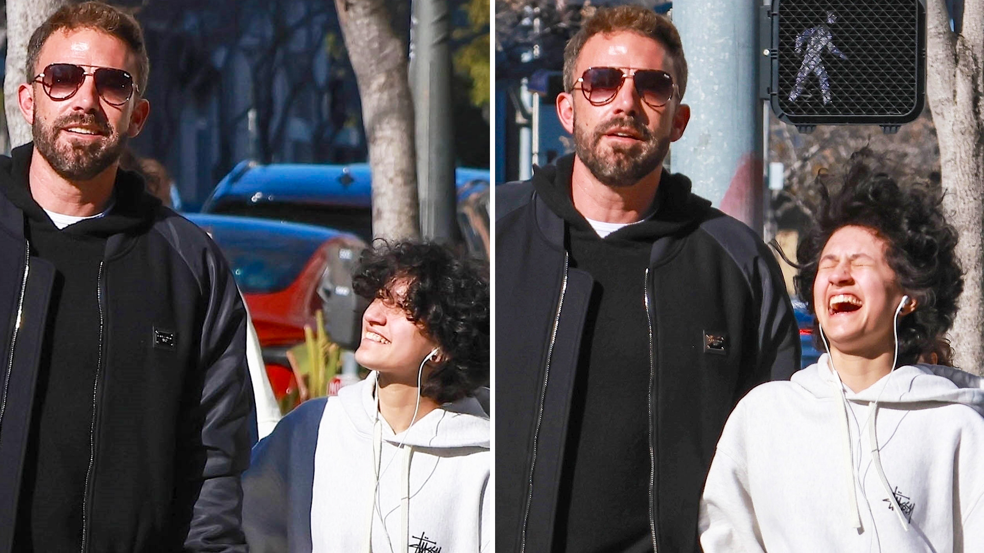 Ben Affleck and stepdaughter Em go shopping TOGETHER and have fun