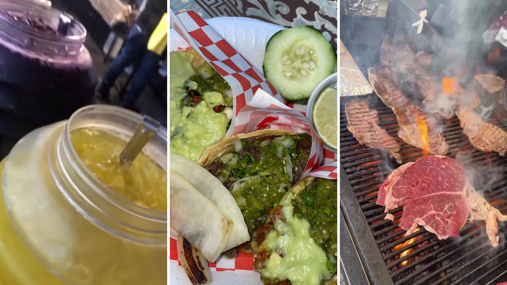 Taquería El Asadero Poblano de Oakland prepara tacos de carne asada
