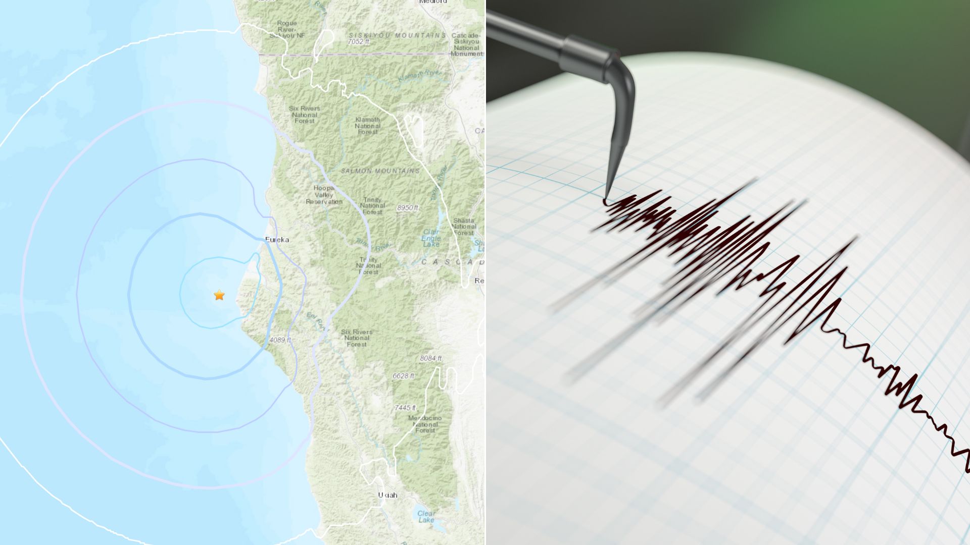 Temblores de 4.8 y 4.5 con epicentro en Belden sacuden el norte de  California | Univision 19 Sacramento KUVS | Univision, image size:1920x1080