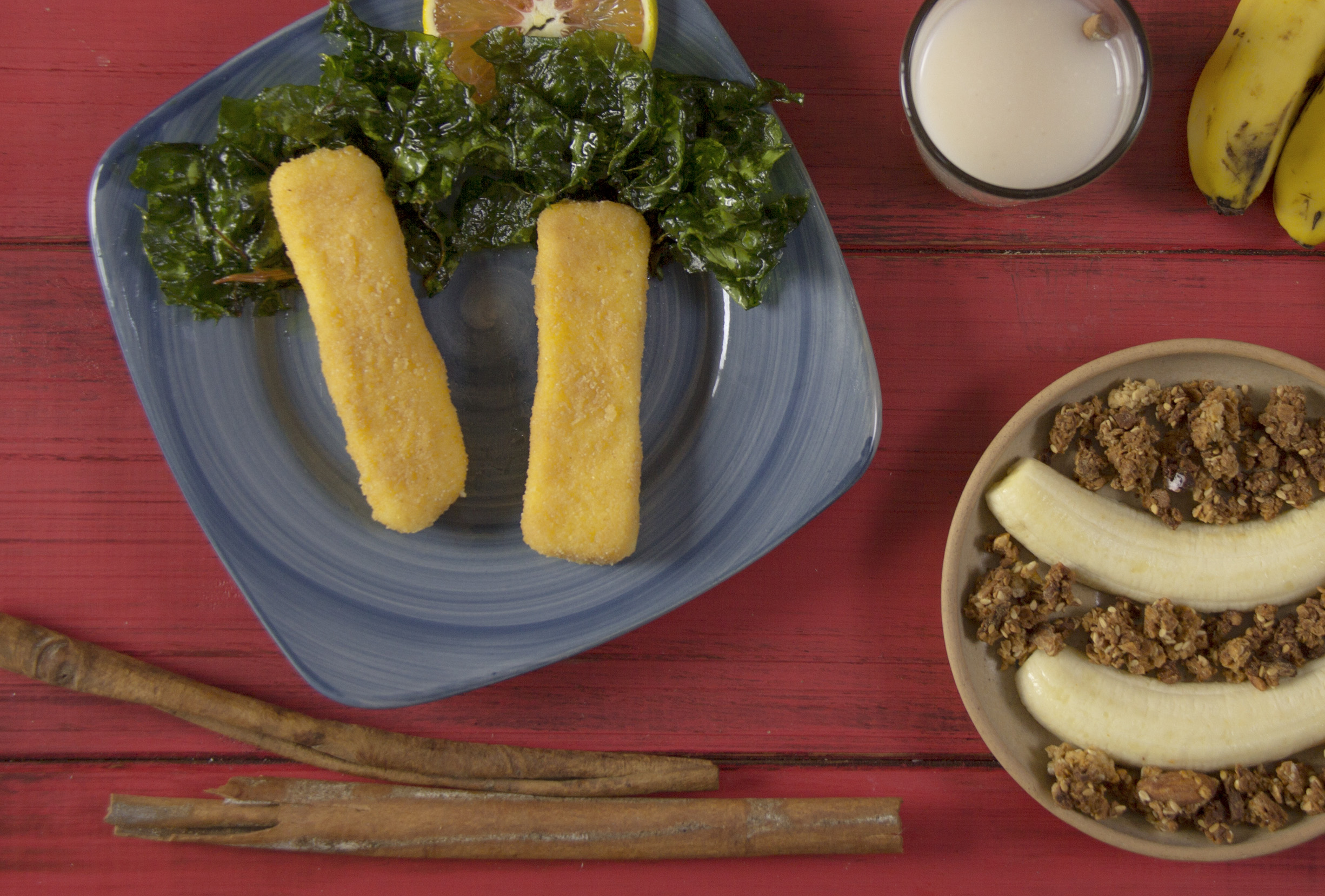 Deditos de queso + kale chips (Día 14) Un mes de lunch boxes sanos