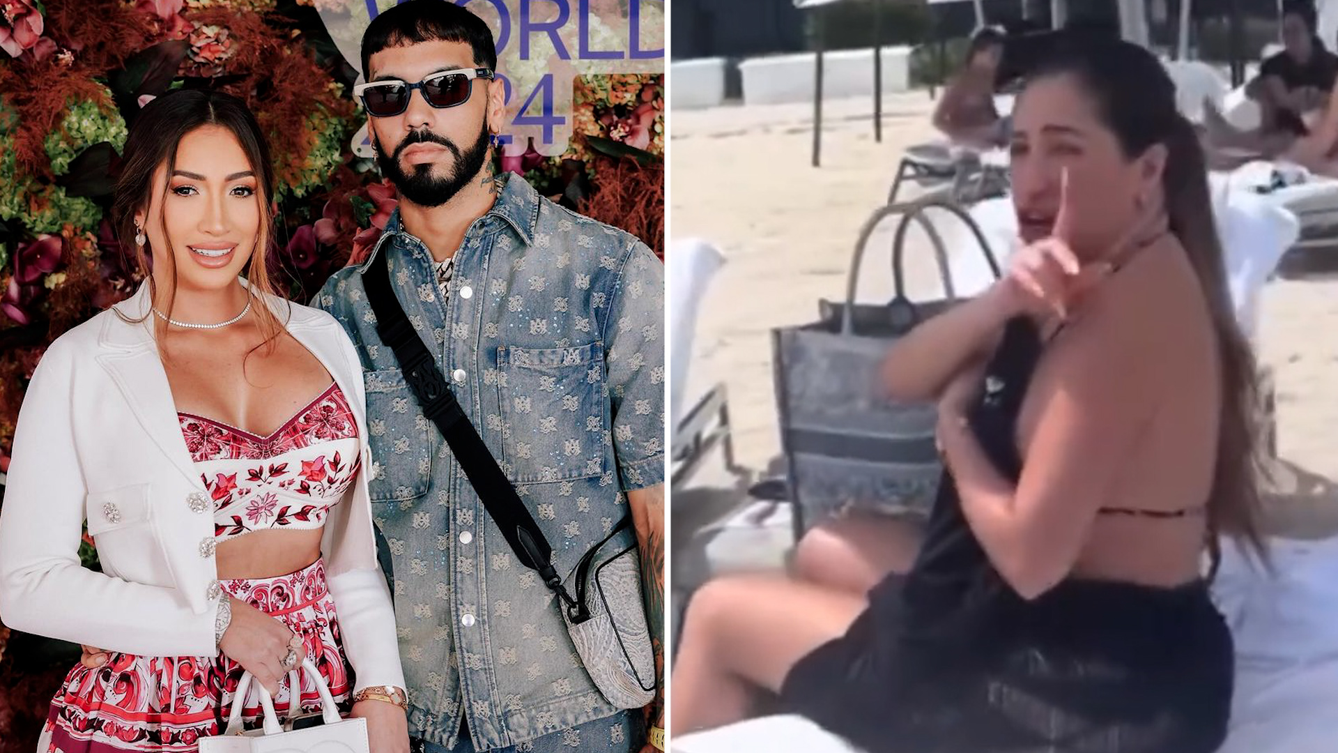 Anuel AA jugando con Cattleya, la hija que tuvo con Yailin: video | Univision Famosos | Univision