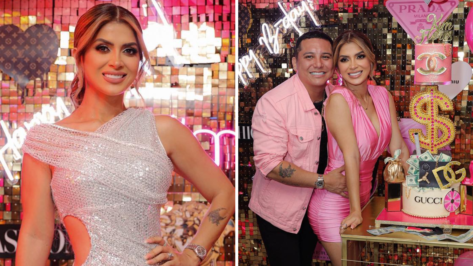 Kimberly Flores celebró su cumpleaños 34 rodeada de lujos y