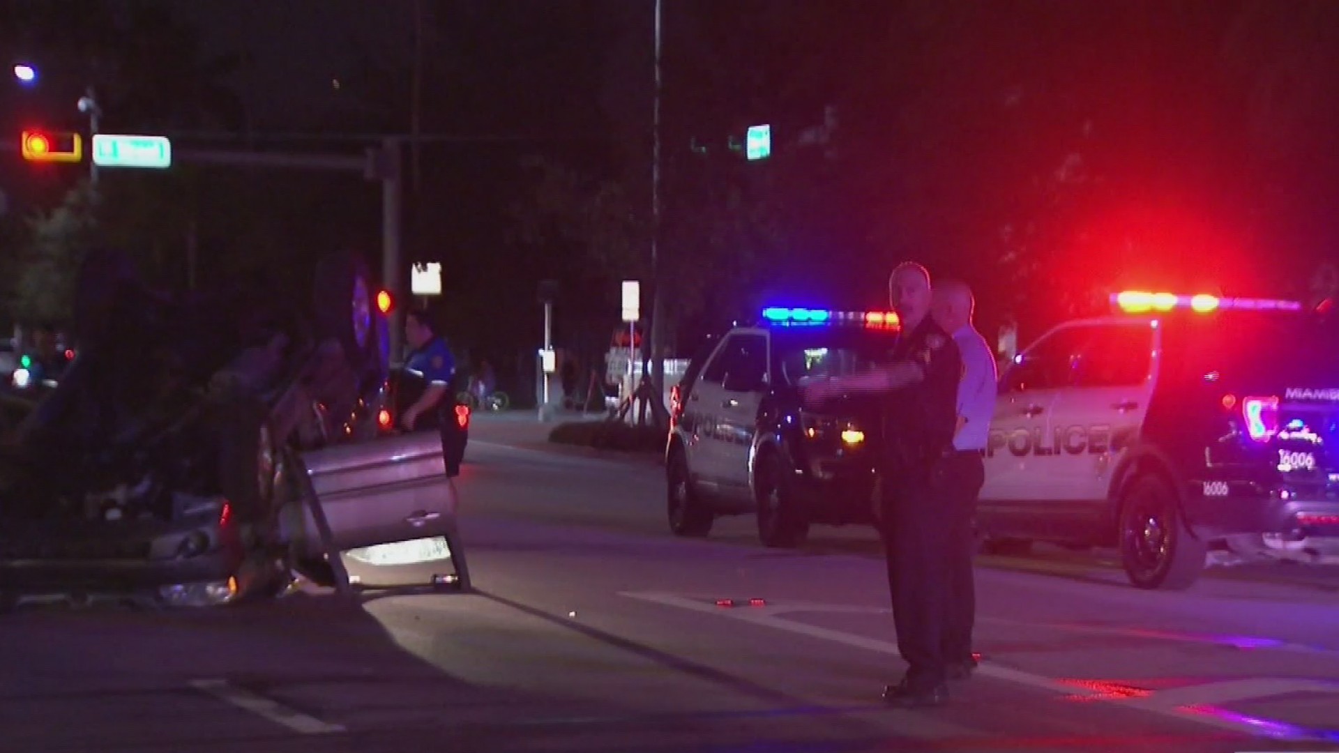Accidente vehicular en Miami Beach dejó a una persona herida y provocó