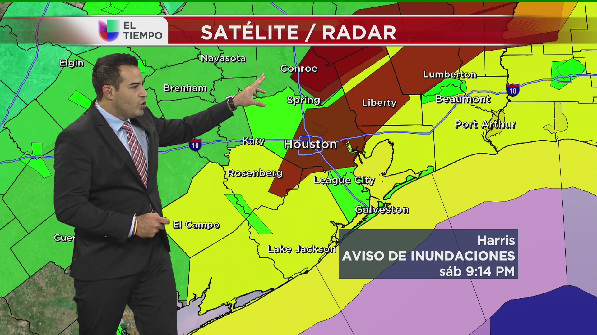 Actualizaciones del estado del tiempo en Houston Video Univision 45