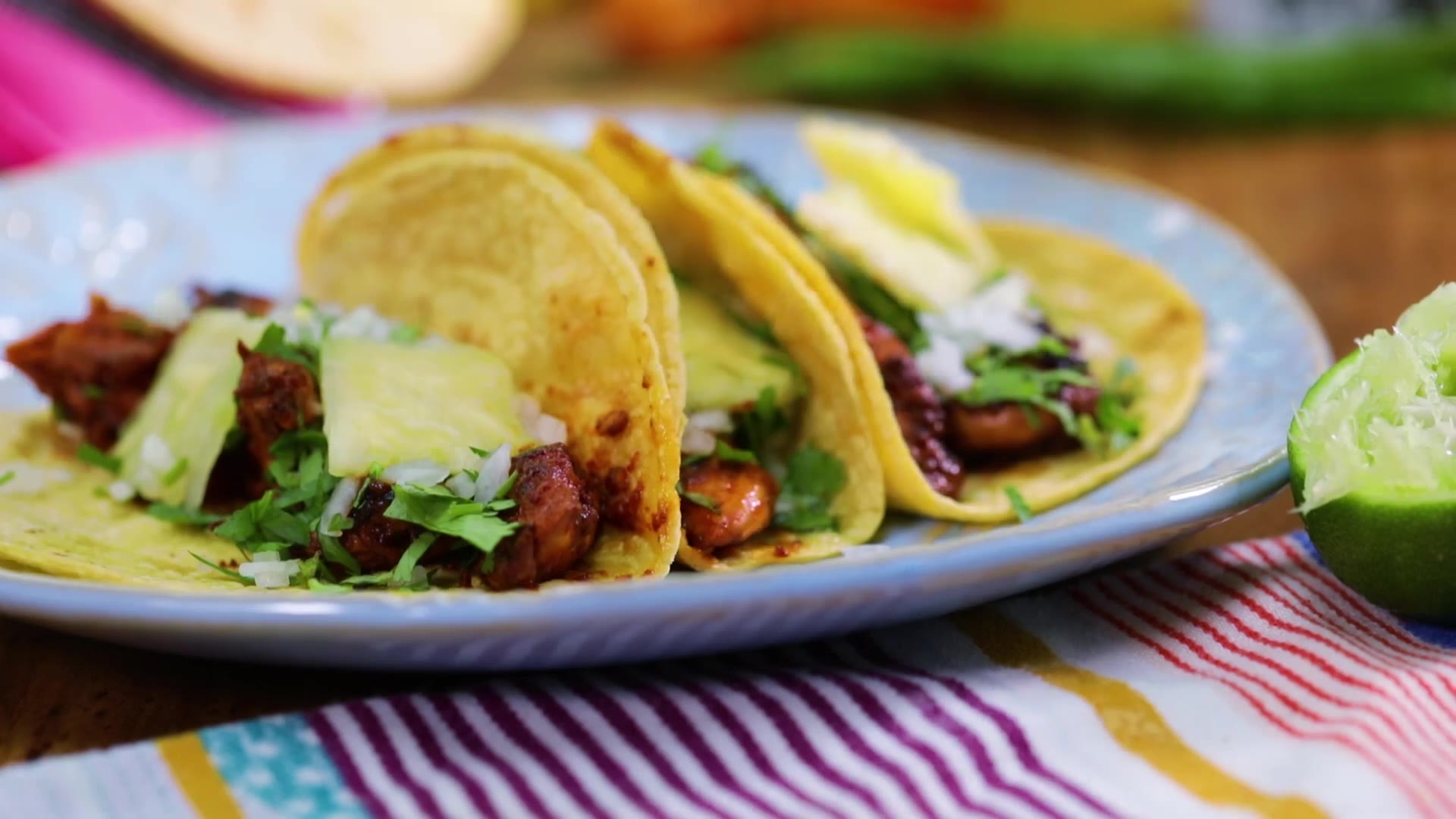 Receta de Tacos al pastor de pollo fácil y deliciosa Delicioso