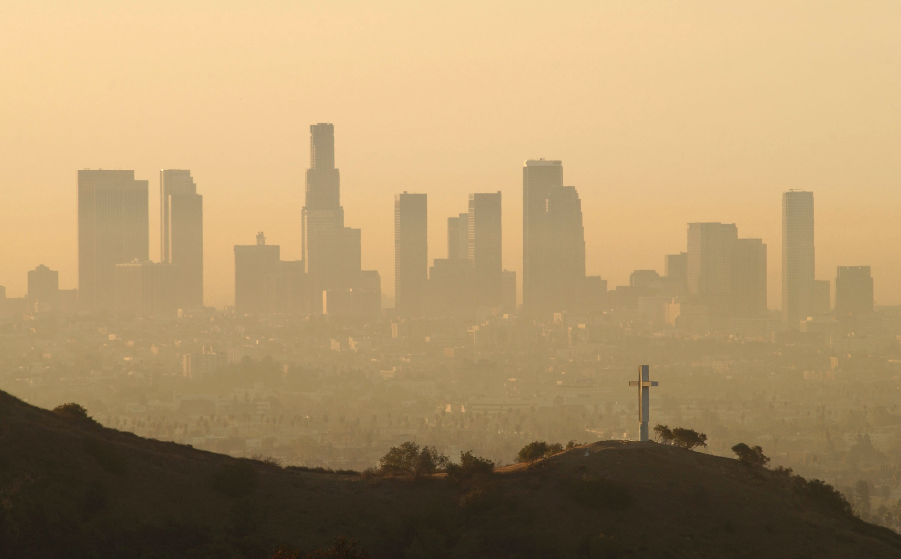 La contaminación atmosférica en Los Ángeles puede causar daños en el