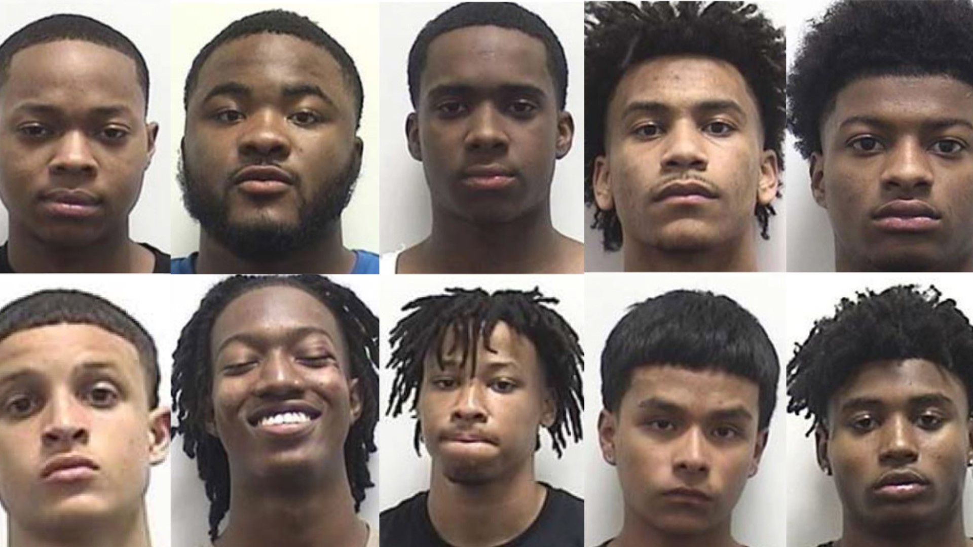 Dos hispanos entre los 13 jóvenes arrestados por intento de robo