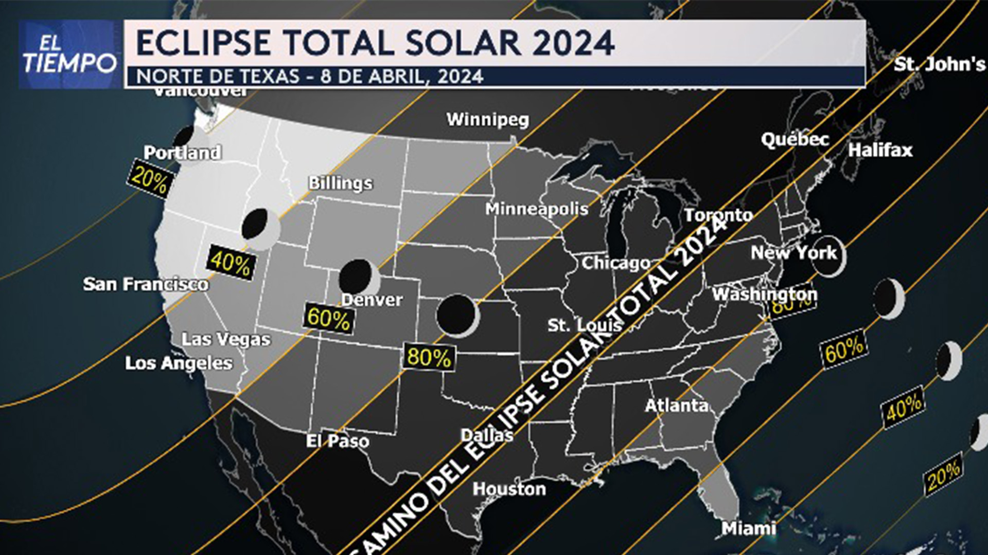 Eclipse total solar 2025 Este 8 de abril será el próximo eclipse solar