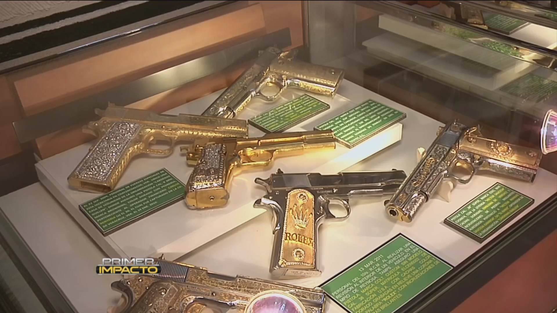 Museo de Enervantes exhibe las armas de grandes capos de la mafia