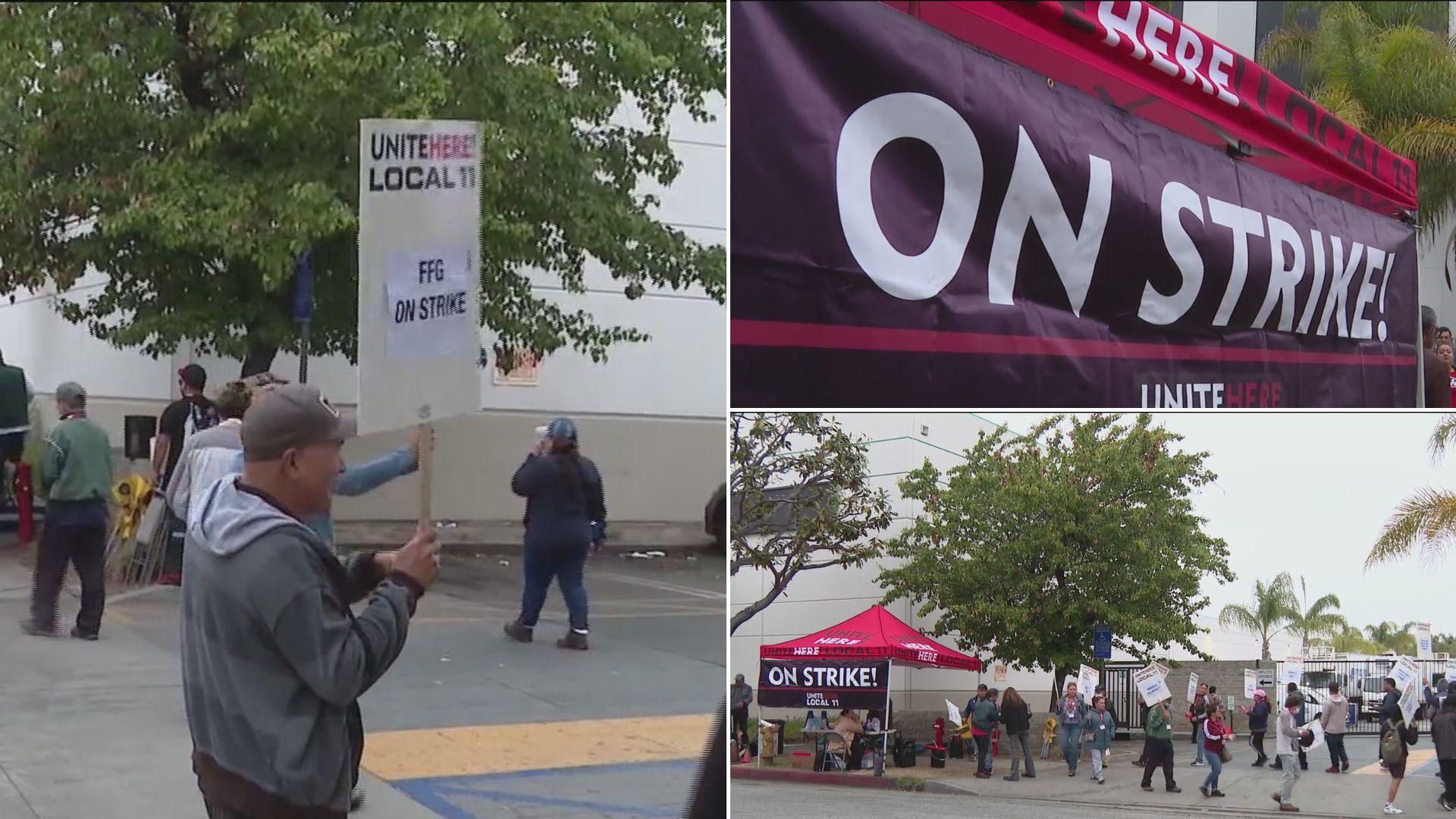 Empleados de Flying Food Group completan 17 días de huelga exigiendo