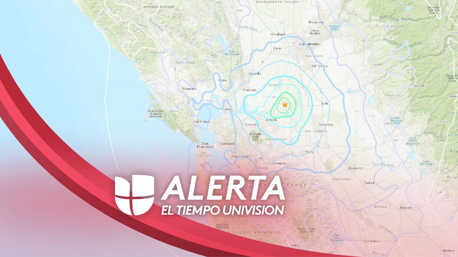 USGS reporta 3 temblores en Pacífica California de magnitudes 3.5 y 2.6 |  Univision 14 San Francisco KDTV | Univision, image size:1920x1080