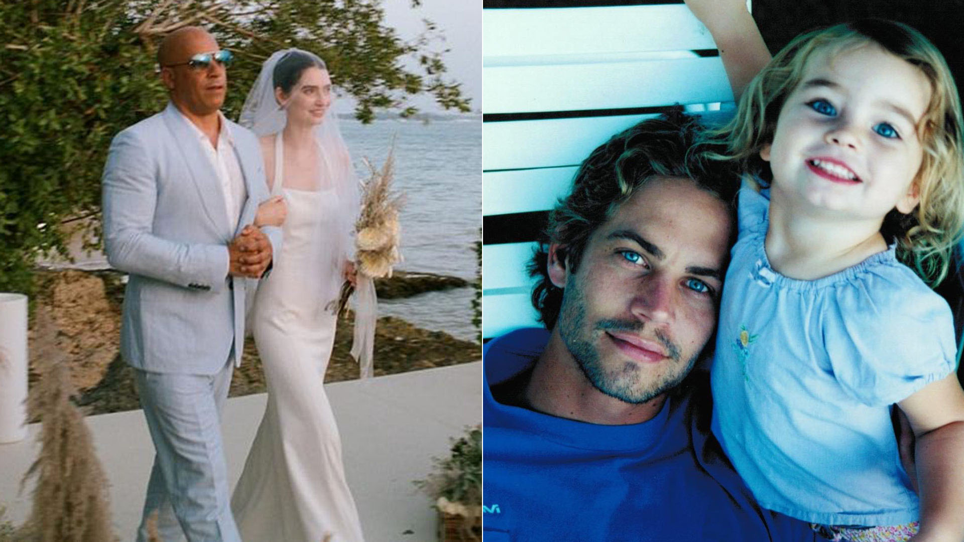 Hija de Paul Walker, Meadow, se casó y Vin Diesel fue quién la llevó al