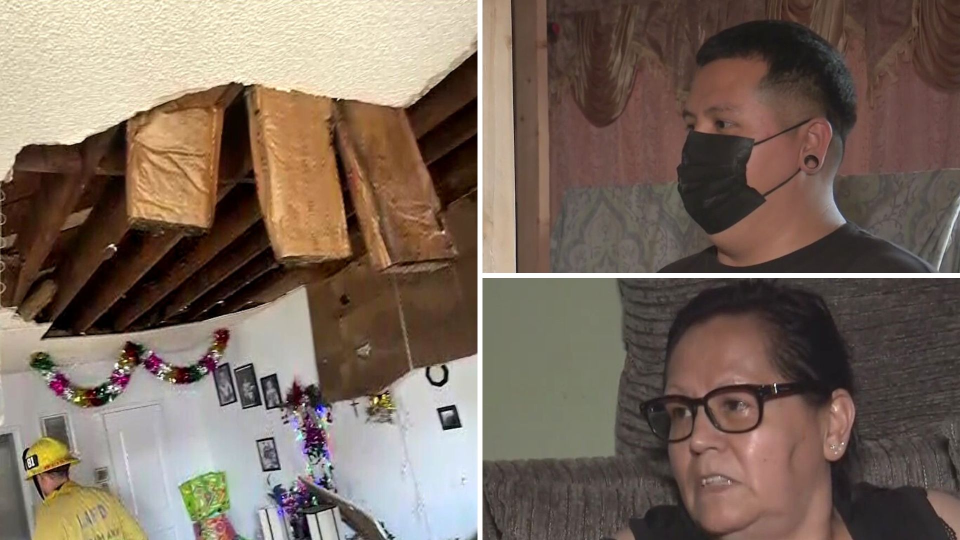 Familia de Van Nuys denuncia que el techo de su vivienda se les vino