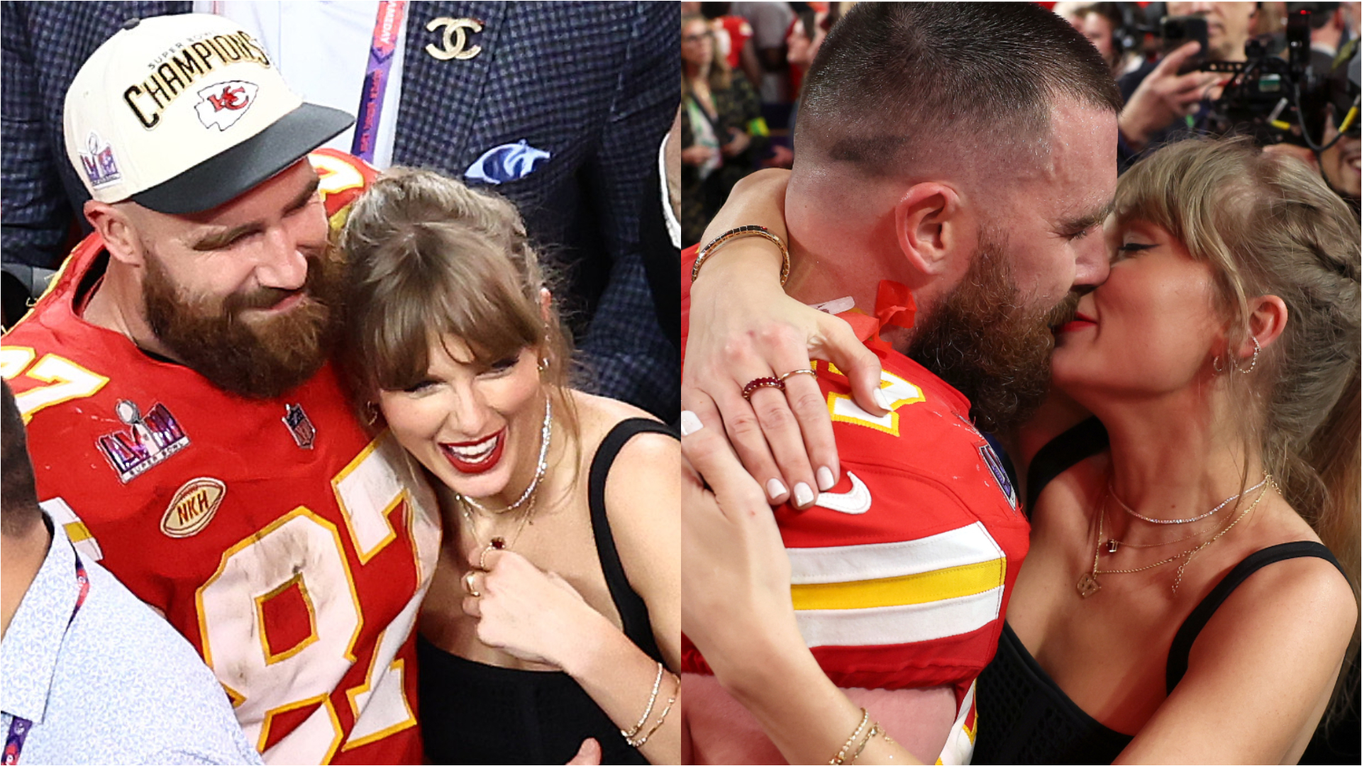 She was booed and suffered, but Taylor Swift ends up celebrating with a kiss to Travis Kelce at the Super Bowl