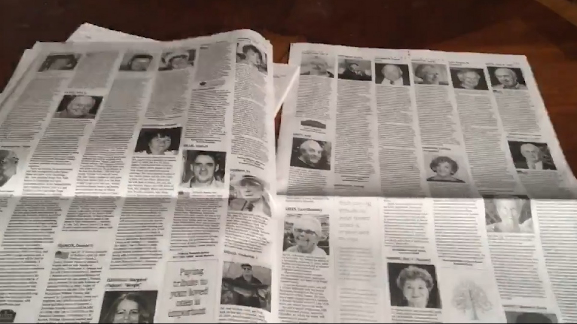 21 páginas la escalofriante sección de obituarios de un periódico