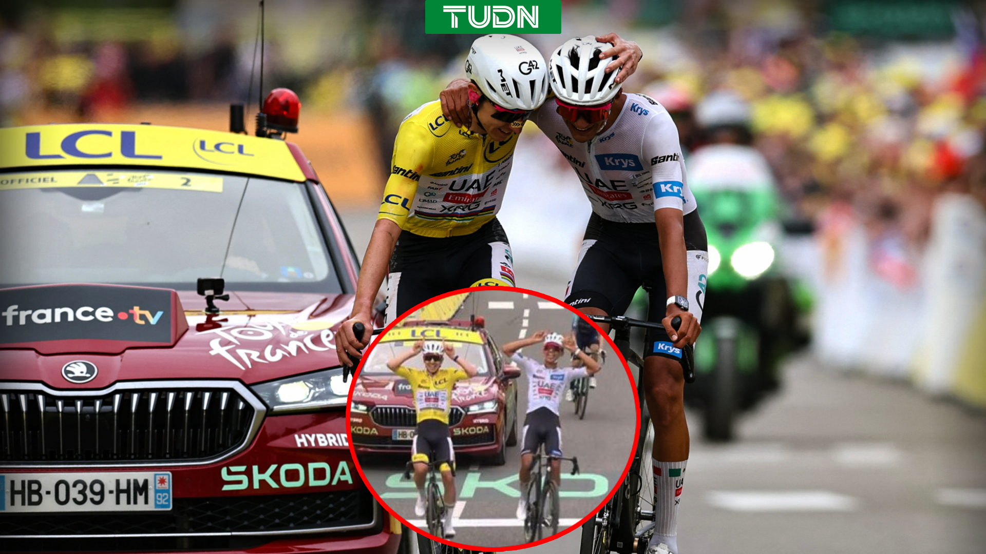 Isaac del Toro, se aferra al tercer lugar y al maillot blanco tras la etapa  19 del Tour de Francia | TUDN Más Deportes | TUDN