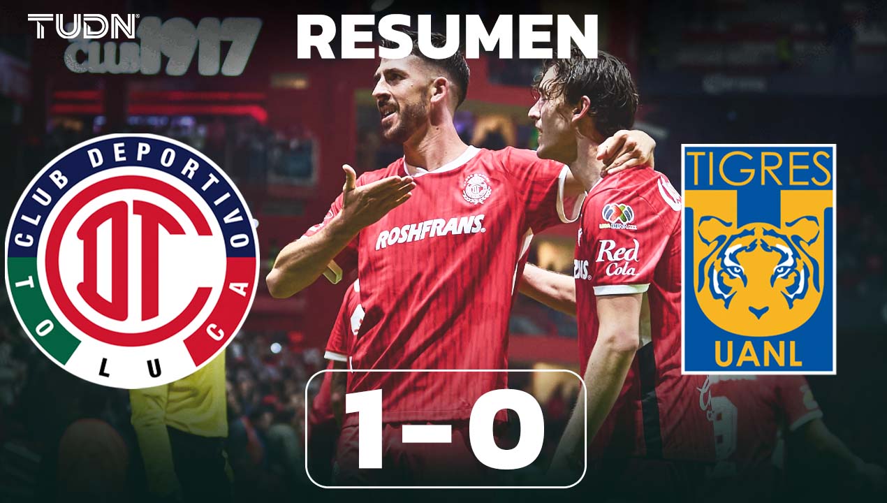 Toluca derrota a Tigres con agónico gol de Paulinho y polémica expulsión de  Mohamed | TUDN Liga MX | TUDN