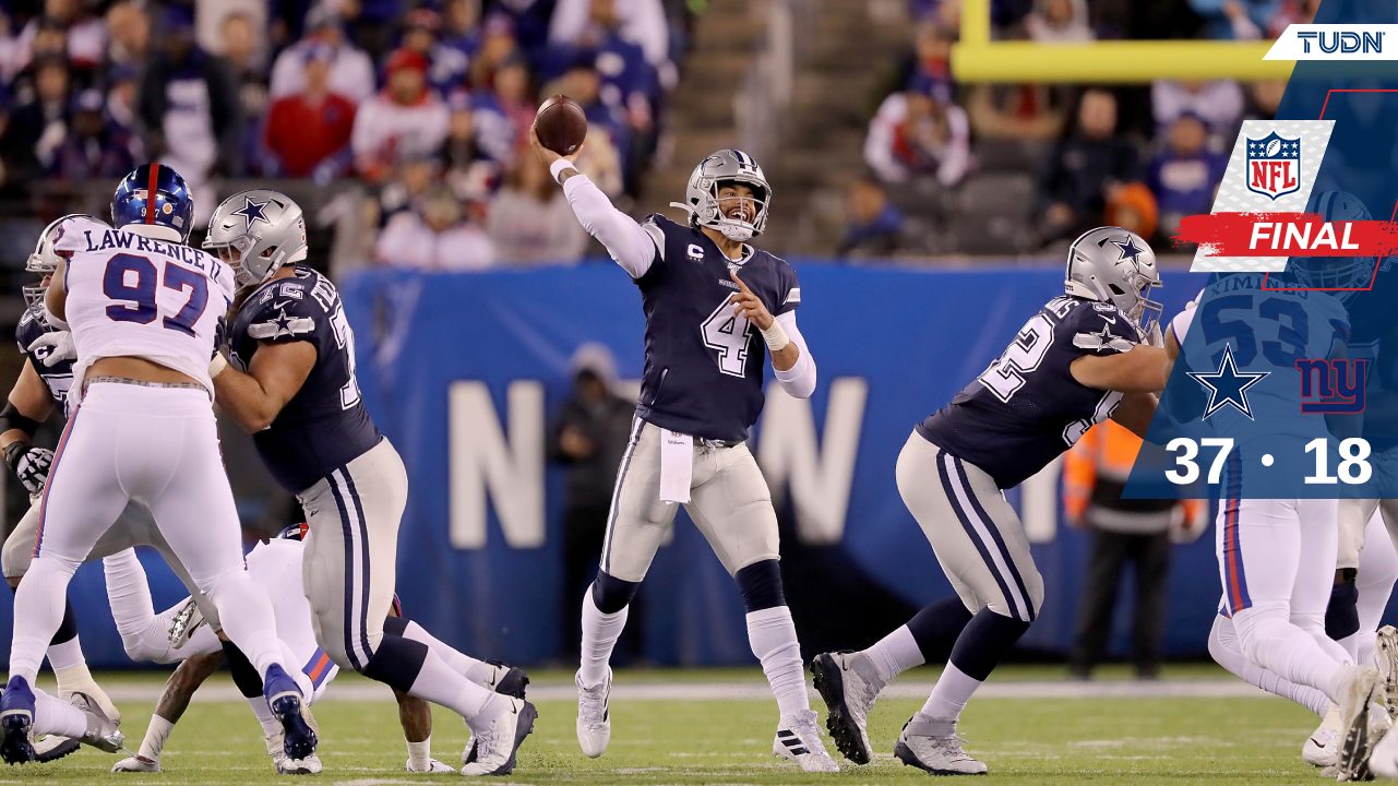 Dallas vence a los NY Giants y se afianza en la cima de la NFC Este Deportes National Football