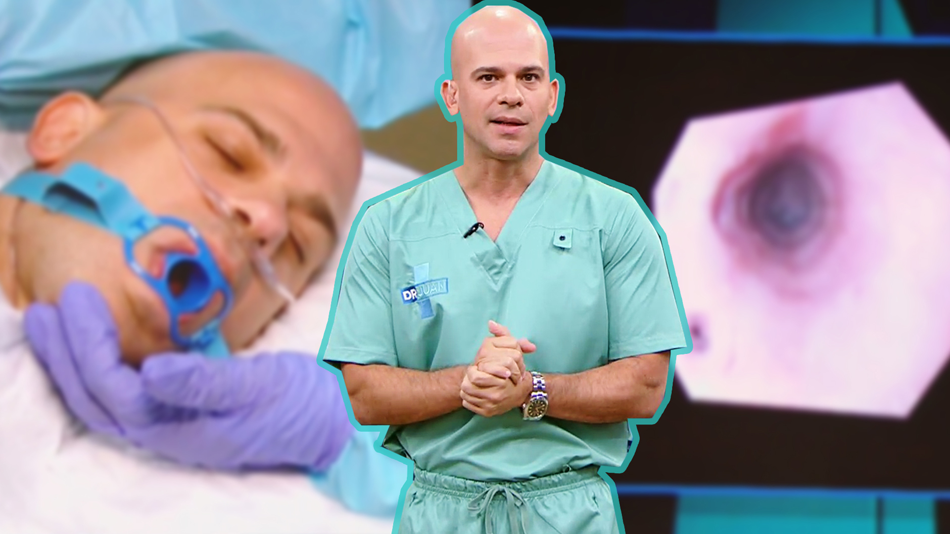 El Dr. Juan Rivera se sometió a una endoscopia y mostró cómo se la