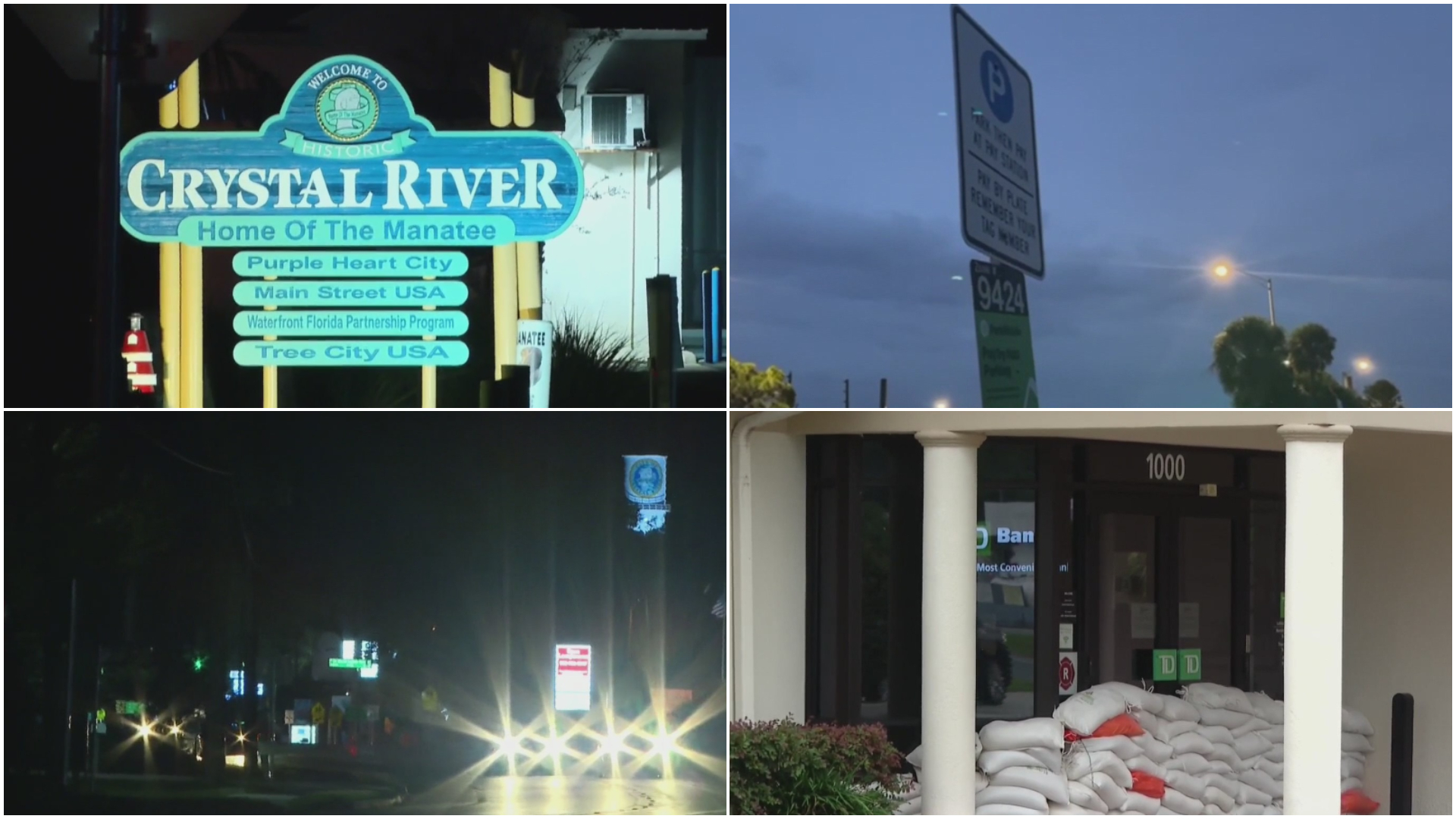 Así se preparaba este martes la comunidad de Crystal River ante el