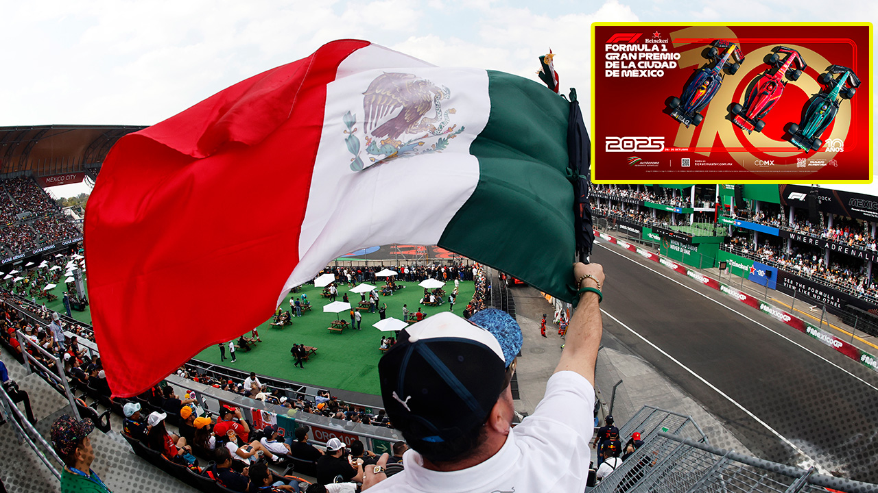 ¡10 años de F1esta! Póster del GP de México 2025