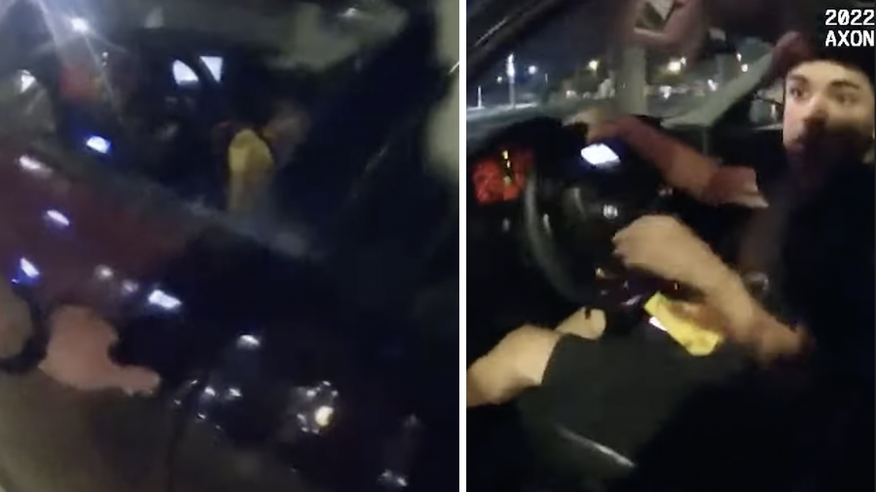 Imágenes que muestran el momento que Eric Cantú es baleado por James